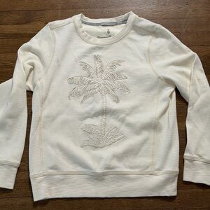 Tommy Bahama Tobago Bay Embroidered Palm Crewneck Sweatshirt Size S